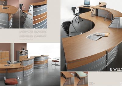 Mobilier de bureau, banque d'accueil à Coutance (Manche 50 en Normandie)