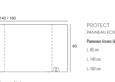 Paneaux, écrans de protection transparents anti projetctions - Dimensions et prix