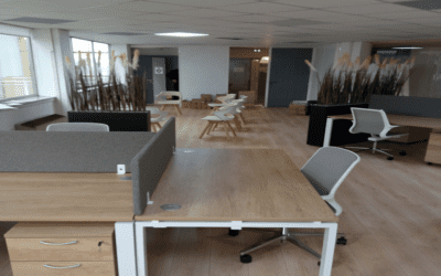 Agencement & aménagement en mobiliers de bureau des nouveaux locaux de Samsolar Ingénierie à Valence